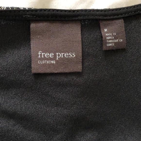 Free Press Gold Metallic Sheath Dress - Picture 6 of 6